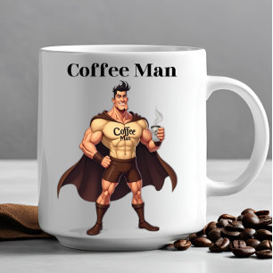 COFFEE MAN BREAK TIME Funny Novelty Office Gift Mug