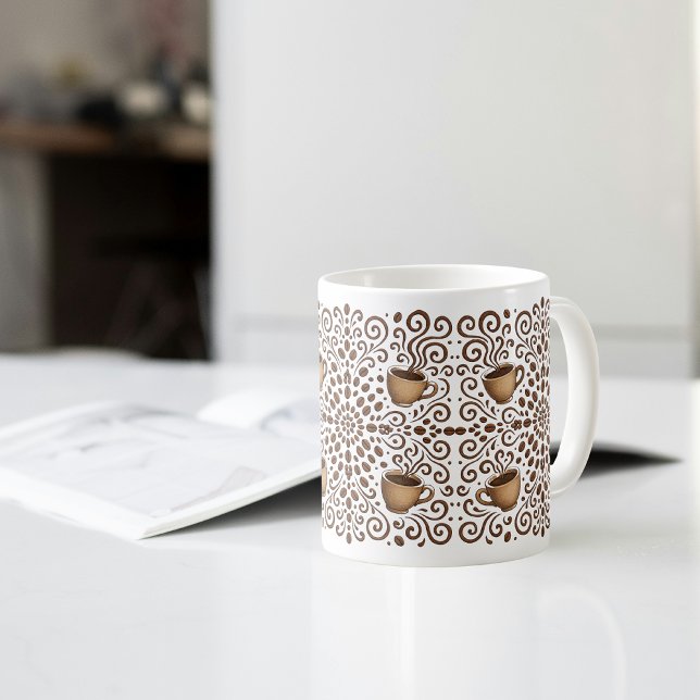 Coffee Mandala Coffee Mug (Creator Uploaded)
