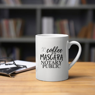 Coffee Mascara Notary Public Coffee Mug