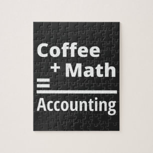 Coffee + Math = Accounting Jigsaw Puzzle