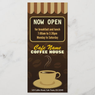 Coffee Menu Coffee Shop Coffee Cup Cafe Rack Cards