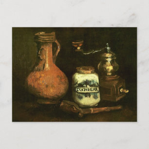 Coffee Mill Pipe Case & Jug Van Gogh Fine Art Postcard