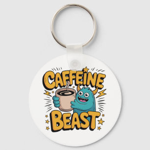Coffee Monster Key Ring