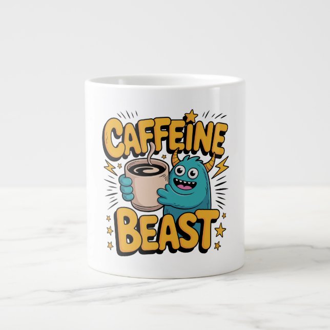 Coffee Monster Large Coffee Mug (Front)