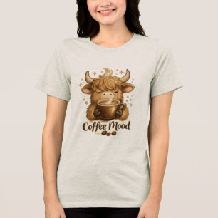 Coffee Mood Cow Tee