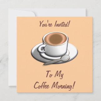 Coffee Morning Coffee Cup Invitation