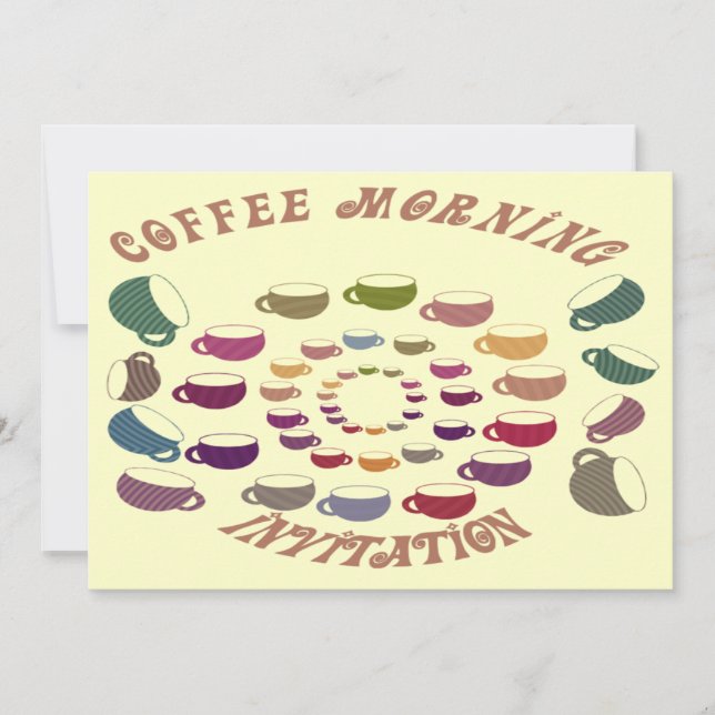 Coffee Morning Invitation Card (Front)