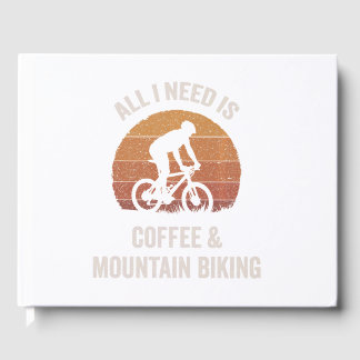 Coffee & Mountain Biking Vintage Downhill Bike Guest Book