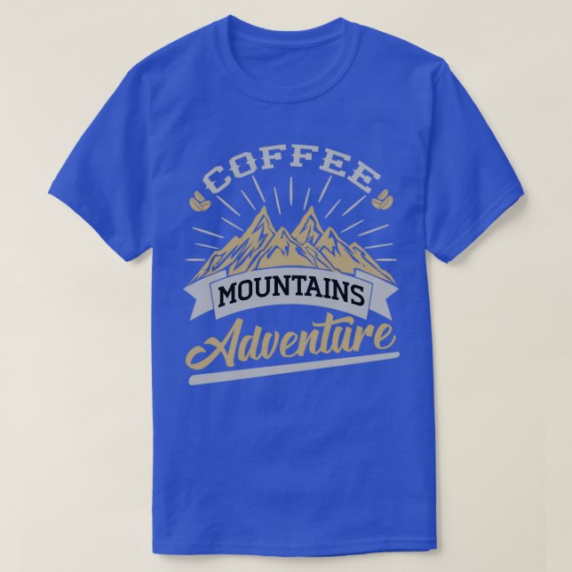 Coffee Mountains Adventure Cushion amp T-Shirt (Design Front)
