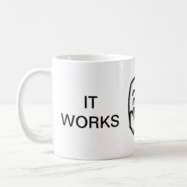 Coffee Mug 11oz - IT WORK ON MY MACHINE design (Left)
