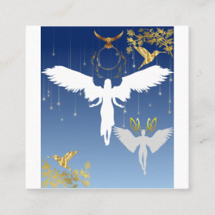 coffee mug: beautiful and gracious angels  square business card