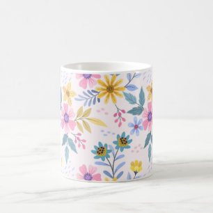 Coffee Mug Beautiful colourful Floral pattern
