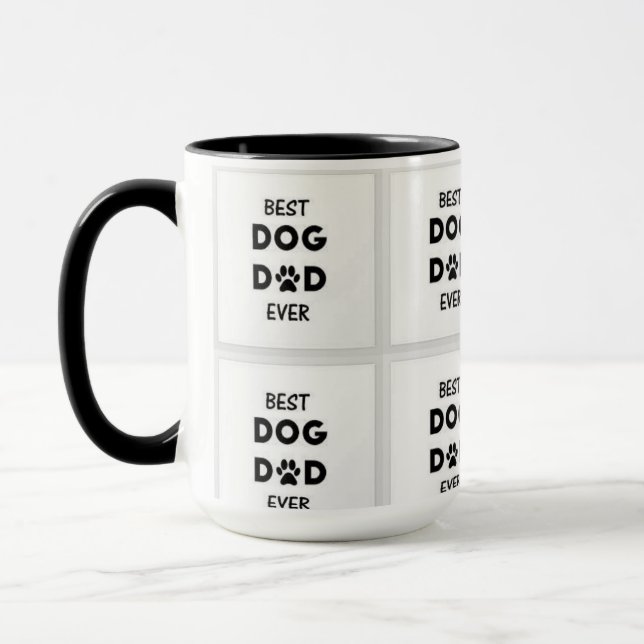coffee mug best dog dad ever (Left)