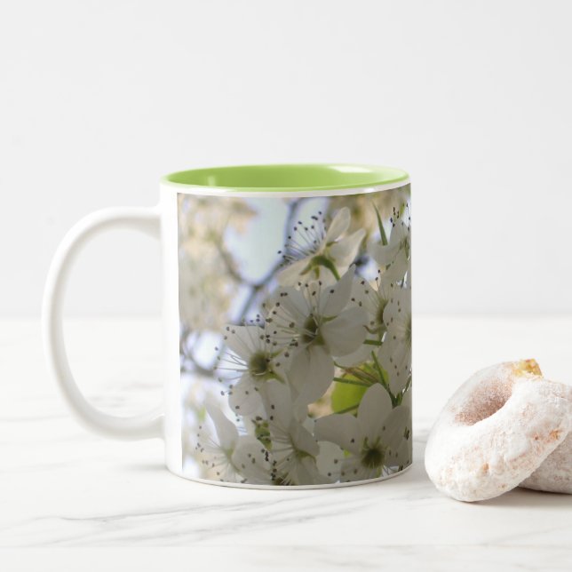 Coffee Mug - Blooming Bradford Pear (With Donut)