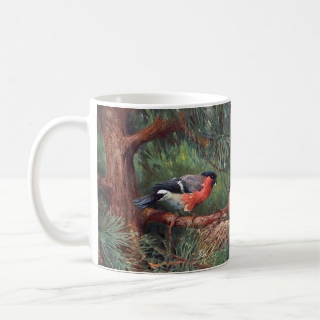 Coffee Mug - Bullfinches (Left)