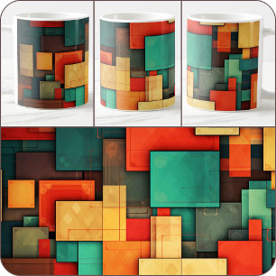 COFFEE MUG - Color-Blocks in Many Colors (Front)
