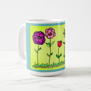 Coffee Mug - Digital Flowers