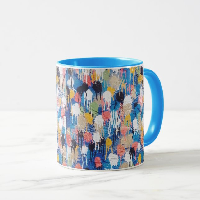 Coffee Mug featuring original Tel Aviv street art (Front Right)