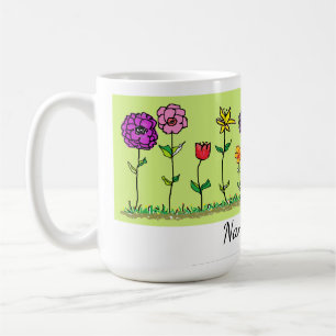 Coffee Mug - Five Simple Flowers
