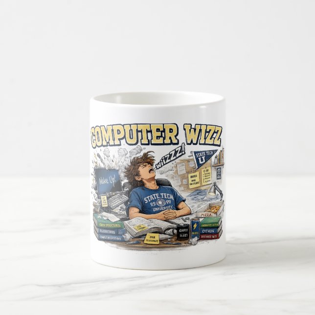 Coffee Mug for a a college student (Center)