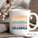 coffee mug for mother's day gift for grandma<br><div class="desc">coffee mug for mother's day gift for grandma,  15 oz. white coffee mug,  to give to grandma on mother's day or grandparents day,  also an excellent gift for her birthday or christmas,  with the phrase GRANDMA,  in fun colors for grandma.</div>