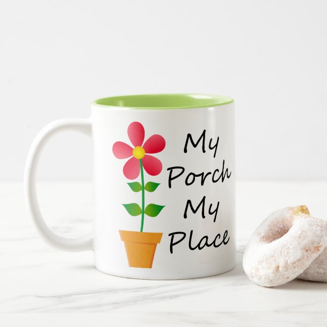 Coffee Mug for Porch Lovers! (With Donut)