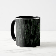 Coffee mug for programmers (matrix)