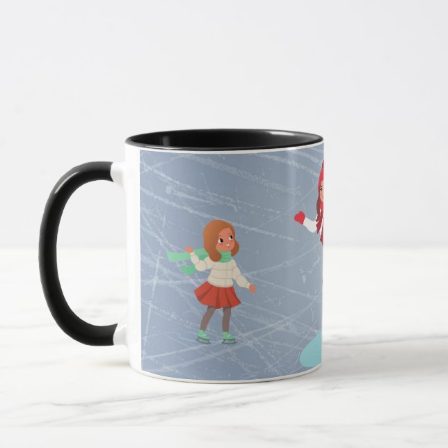 coffee mug ice skaters (Left)