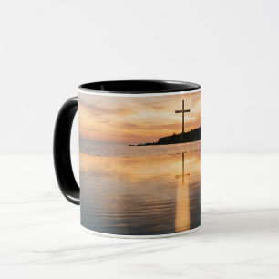 Coffee Mug Inspirational Cross Sunset Religiou Mug