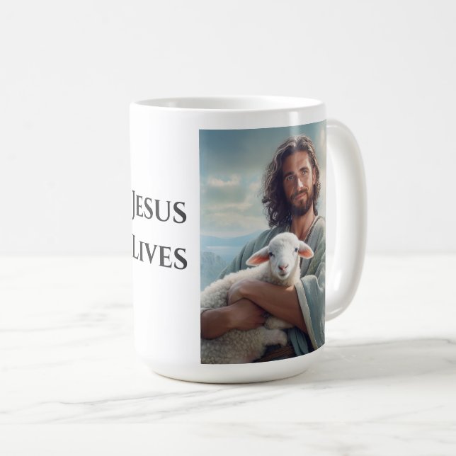 Coffee Mug Jesus Lives (Front Right)