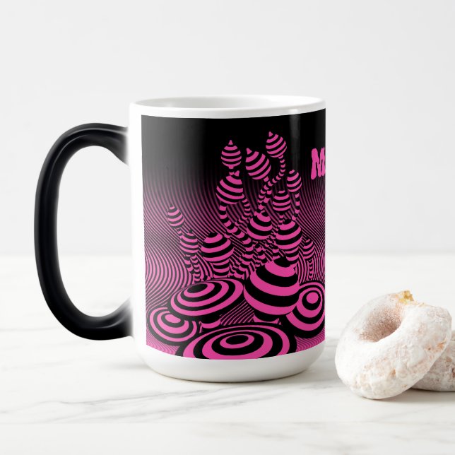 Coffee Mug Magic Mushroom geometric morphing. (With Donut)