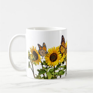 Coffee Mug Monarch Sunflowers