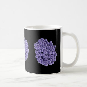 Coffee Mug - MRSA (violet on black background)