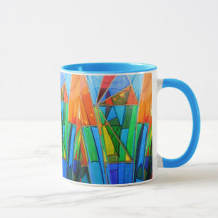 Coffee Mug--Murano Glass Orange Mug