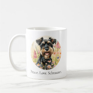 Coffee Mug – Peace Love Schnauzer Dog Mug