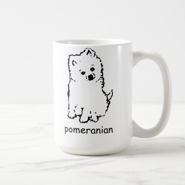 coffee mug pomeranian (Right)