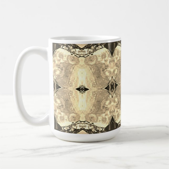Coffee Mug - Sepia Diamond  (Left)