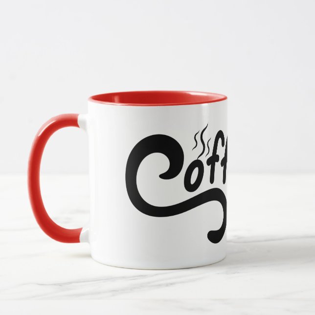 Coffee Mug – Simple Minimalist Coffee Cup (Left)