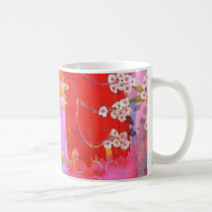 Coffee Mug Spring garden design with border