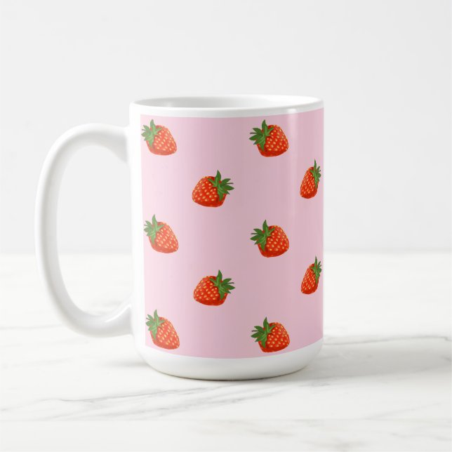 Coffee Mug Strawberries (Left)
