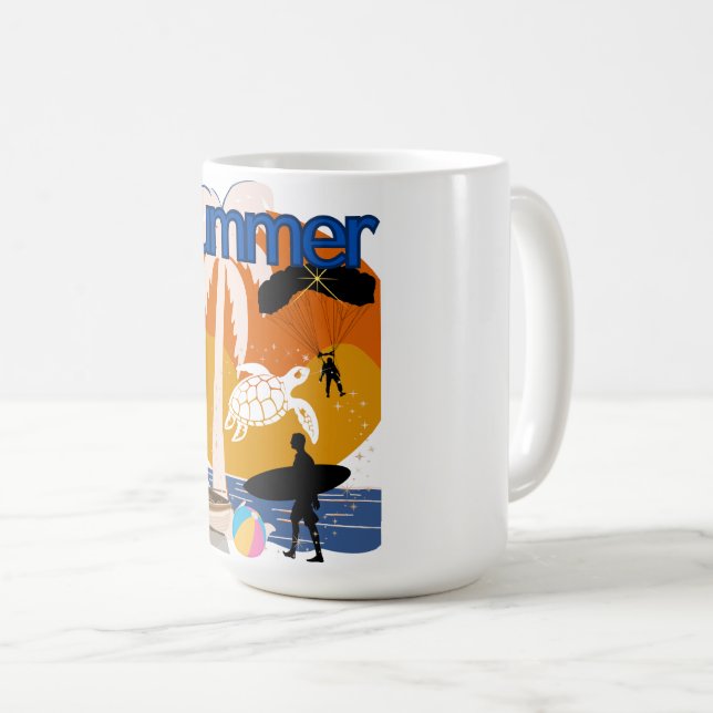 Coffee Mug : Summertime (Front Right)