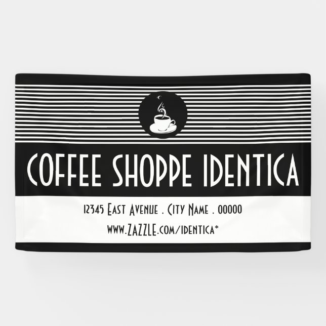 coffee mug swirls shop banner (Horizontal)