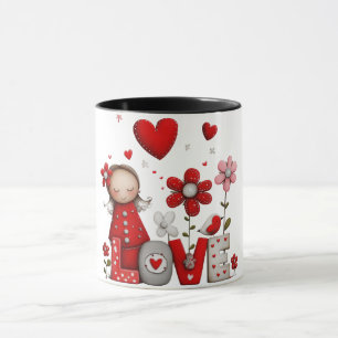Coffee Mug w/Little Girl and the Love Plant
