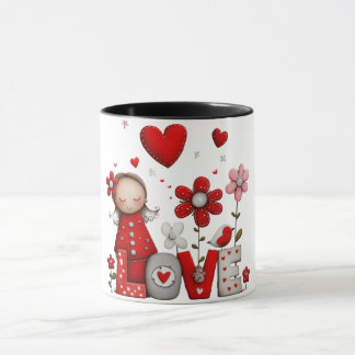 Coffee Mug w/Little Girl and the Love Plant