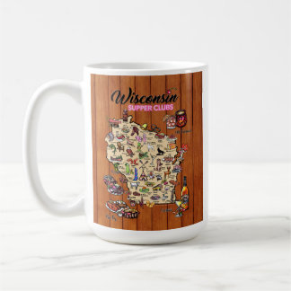 Coffee Mug - Wisconsin Supper Club Map