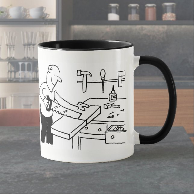 Coffee Mug with a Carpenter Illustration (Creator Uploaded)