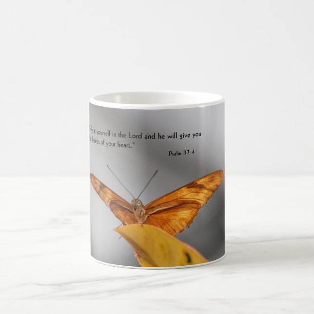 coffee mug with butterfly (Center)
