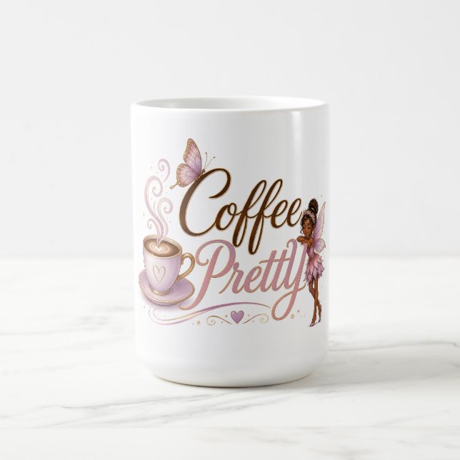 Coffee mug with Coffee Pretty pixie (2) (Center)