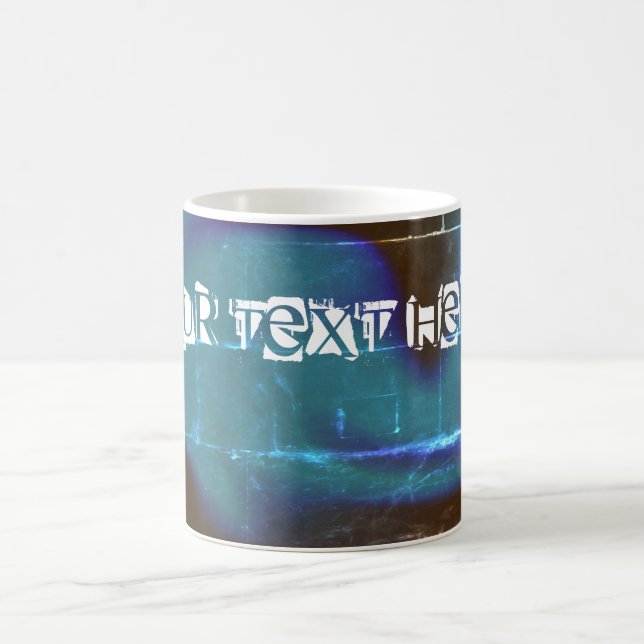 Coffee mug with colourful smudge design (Center)