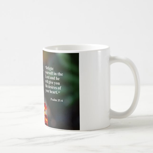 coffee mug with delight yourself in the Lord (Right)